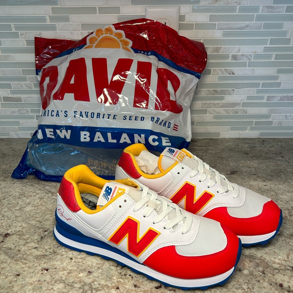 New Balance 574 X David Sunflower Seed